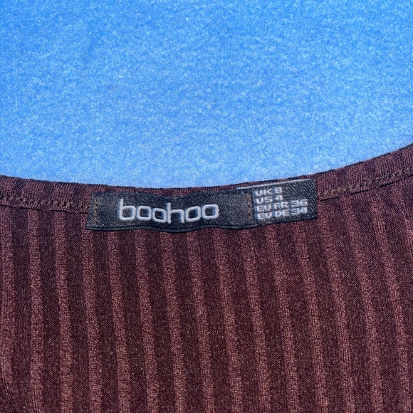Boohoo Ribbed Bodysuit (4) - Picture 5 of 5